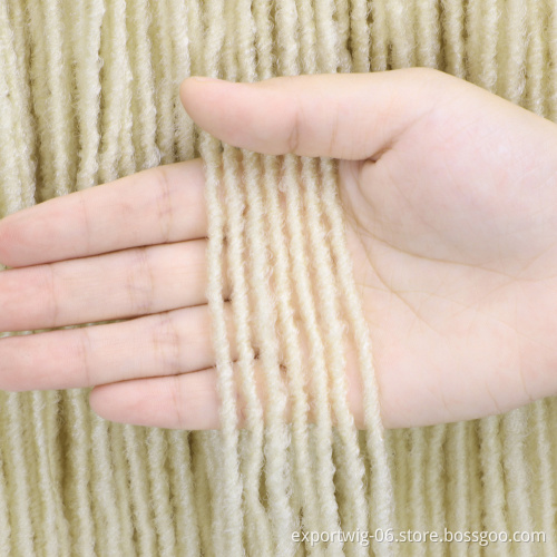 Soft Sister Faux locs Crochet Hair Extension Synthetic Goddess Locs Crochet Hair Micro Sister Straight Braids African Dreadlocks